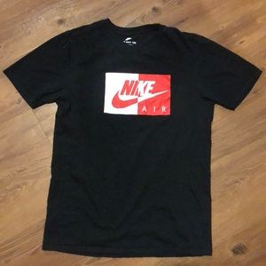 Mens NIKE AIR Medium Tee Shirt (Black)